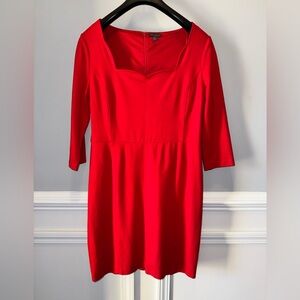 The Limited Red Long Sleeve Dress